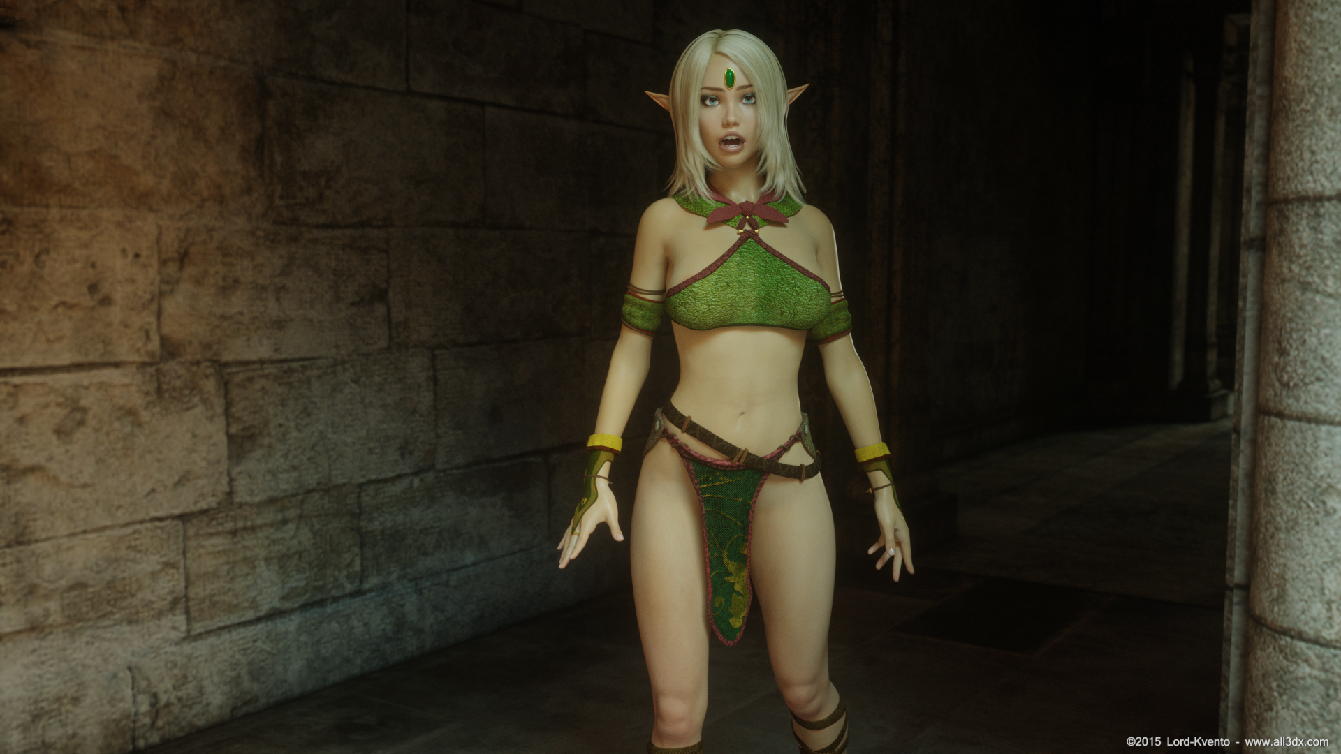 Blonde elf babe gets drilled by ugly monster Blonde elf babe gets drilled by ugly monster