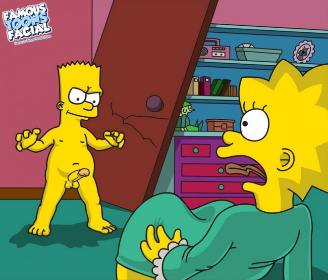Lisa e Bart Simpson cartoon porno