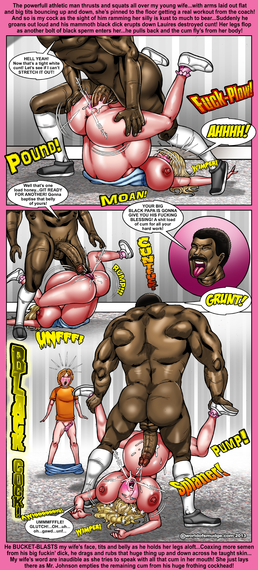 muscular black man pounds cuckolds wife Porn Photos